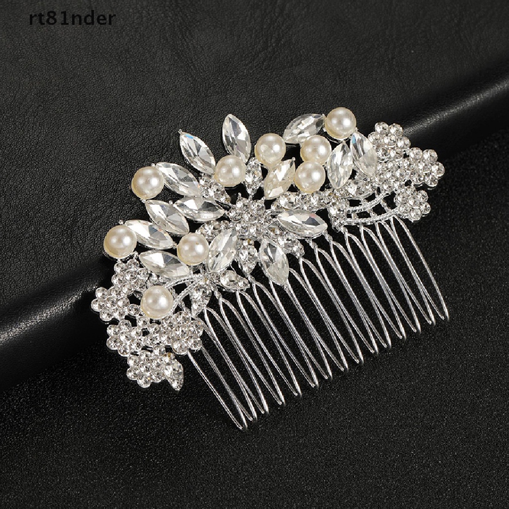 Rt Lược Cài Tóc Đính Ngọc Trai Và Đá Pha Lê Cho Cô Dâu Ngày Cưới