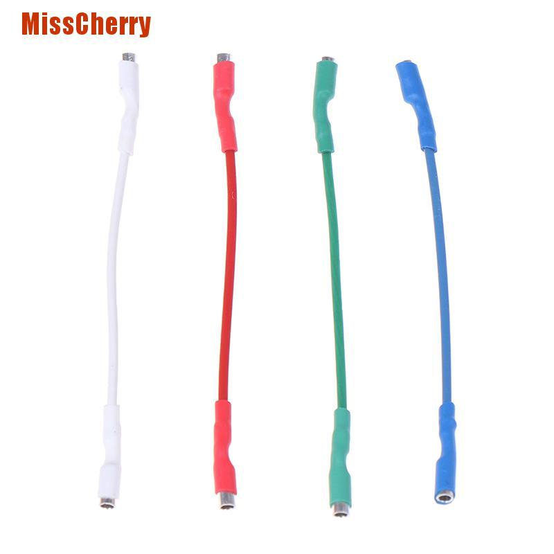 [MissCherry] 4Pcs 7N Headshell Wires Ofc Turntable Leads Phono Cartridge Cables Replacement