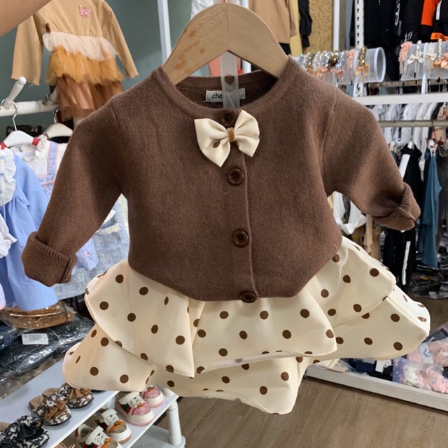 Set váy len trẻ em