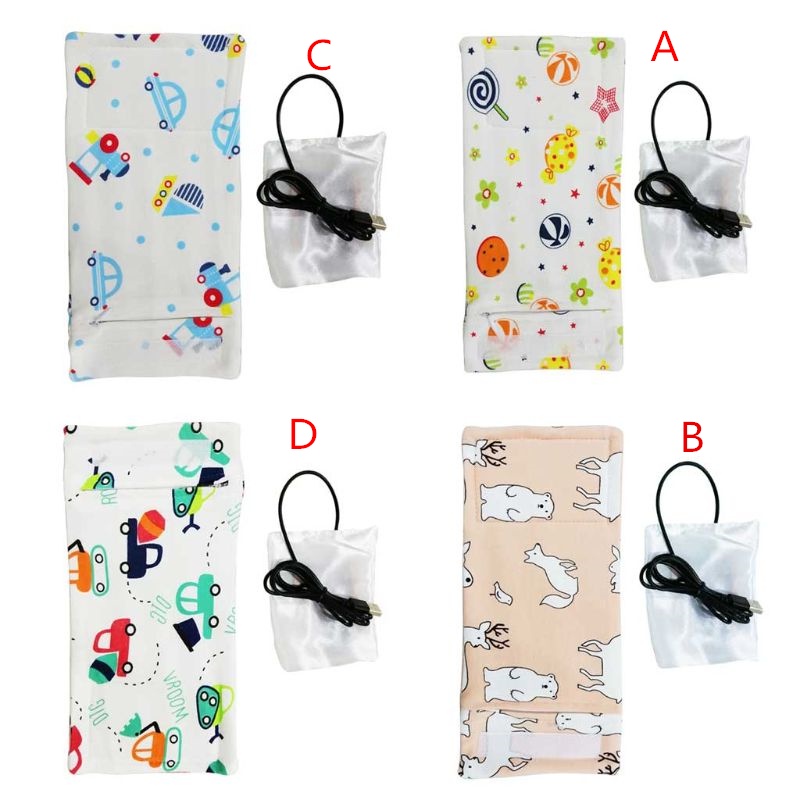 Túi Giữ Ấm Bình Sữa USB Di Động Tiện Dụng Cho Bé Ốp