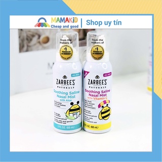 Xịt mũi Lô hội, vitamin C Zarbee's Naturals của Mỹ cho bé lọ 88ml