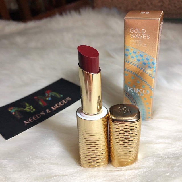 SON LỲ KIKO GOLD WAVES MATTE LIPSTYLO - MÀU 08 Mystical wine