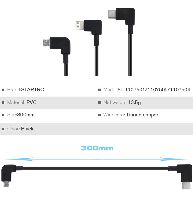 Cáp Dữ Liệu 30cm Cho mavic mini 2 dji mavic 3 dji mini 3 pro / 4pro / android / ios / dji mavic air 2 / mavic air 2s tablet