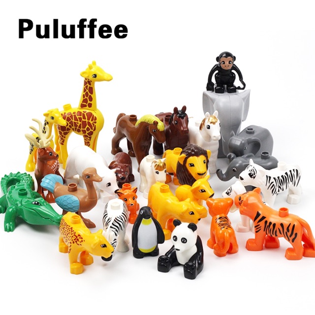 Mô hình các con vật tương thích lego duplo