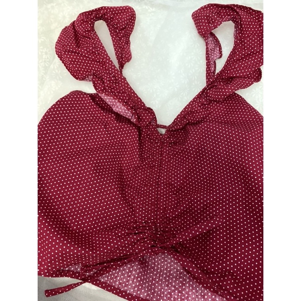 Áo croptop tay cánh tiên