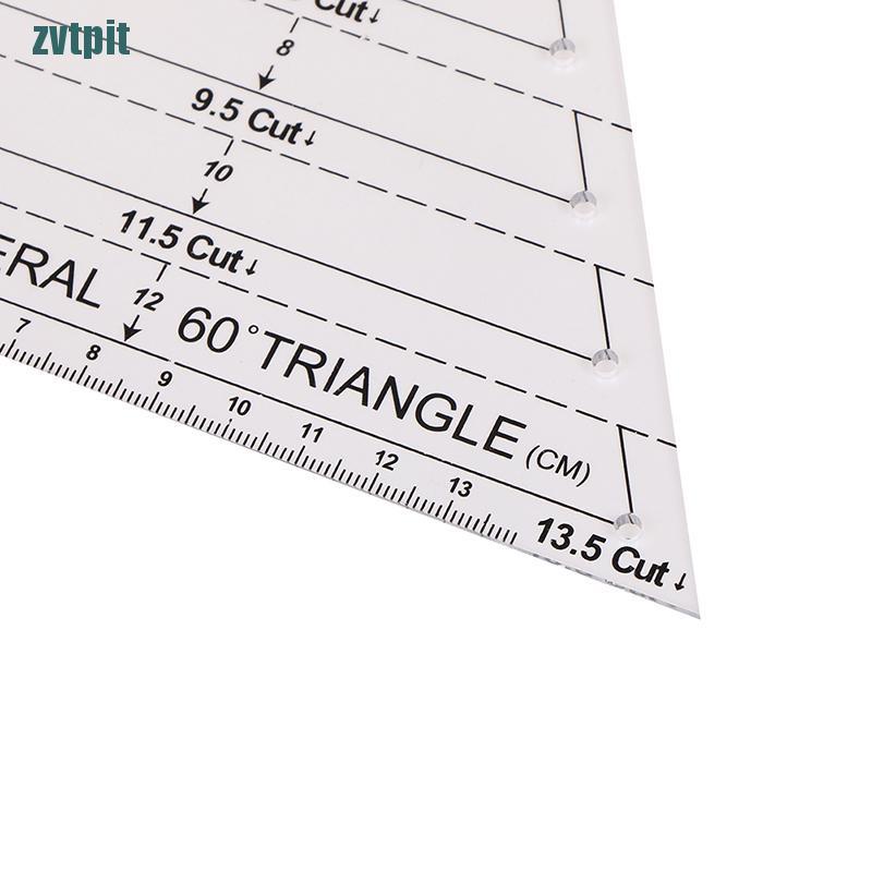 Thước Đo Hình Lục Giác / Tam Giác / Hình Học Bằng Acrylic Tiện Dụng Cho May Vá