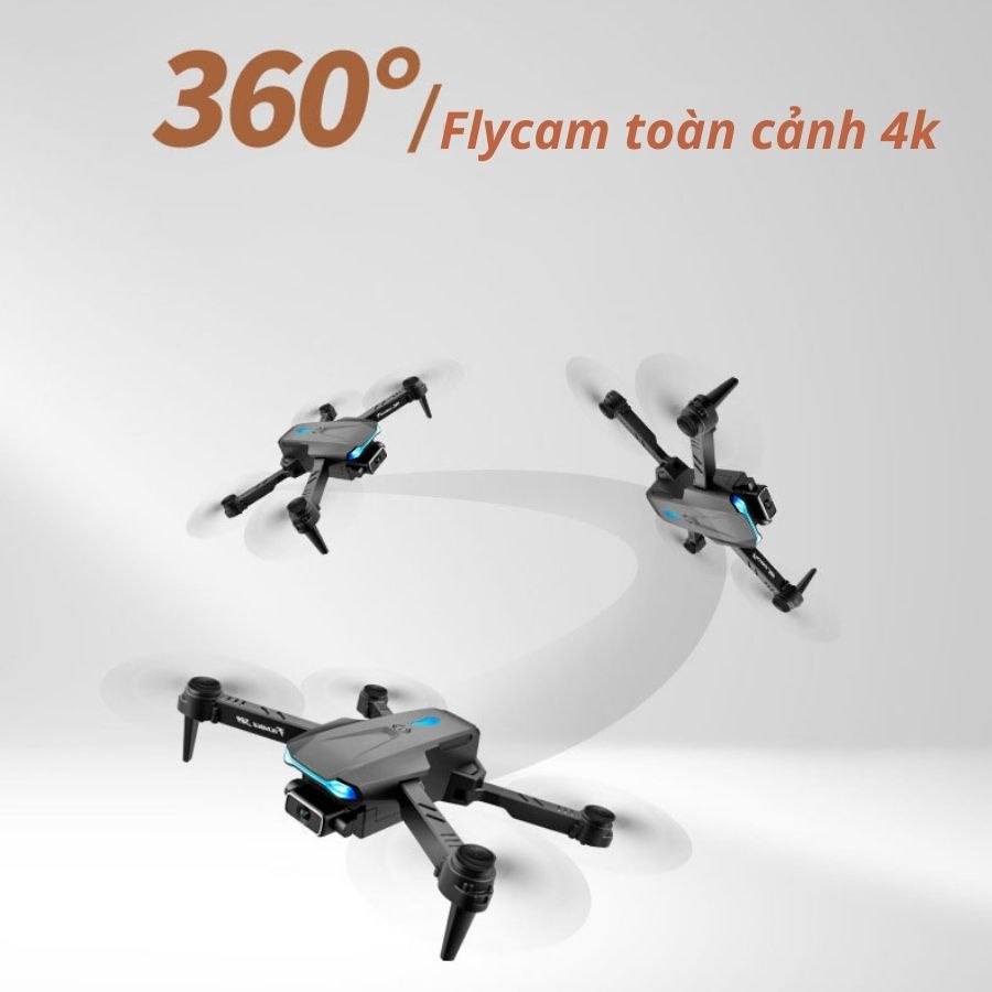 Flycam mini, máy bay điều khiển từ xa S89 camera kép 4k quay phim chụp ảnh kết nốt điện thoại