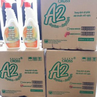 Dung Dịch Xịt Diệt Khuẩn Green Cross A2 (Chai 500ml)