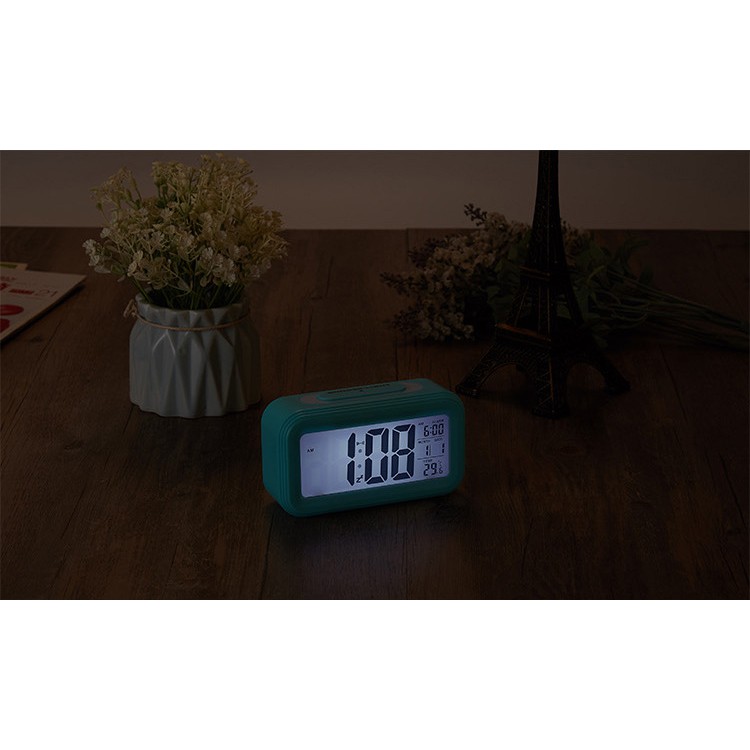 Đồng hồ điện tử CY-05 (màu đen) Cát Thái màn hình LED thông minh cảm quang, báo thức, đo nhiệt độ phòng, nhỏ gọn