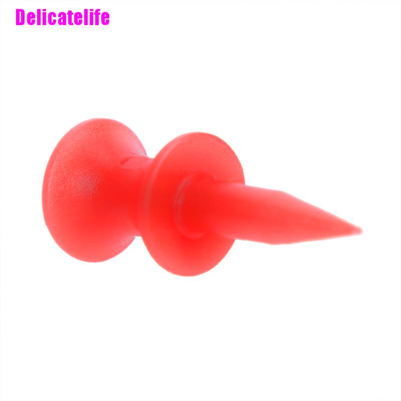 Set 50 tee đặt bóng golf màu đỏ hai tầng 31mm