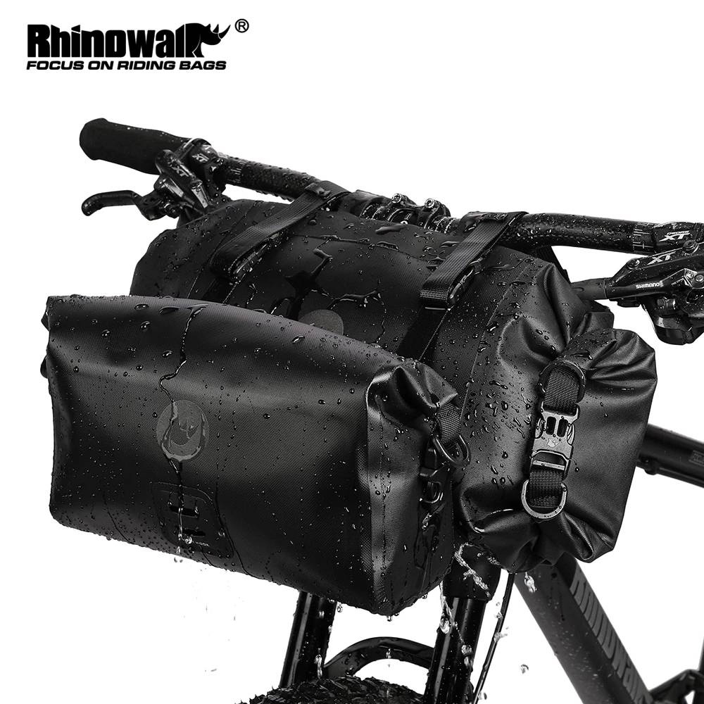 Set 2 túi đựng đồ RHINOWALK gắn khung trước xe đạp mẫu 2021 chống thấm nước đa năng