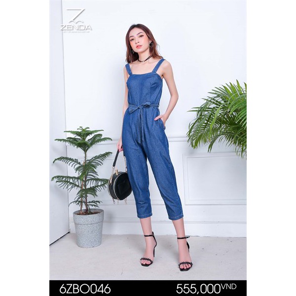 Jumpsuit 2 dây ống côn thương hiệu ZENDA hàng vnxk