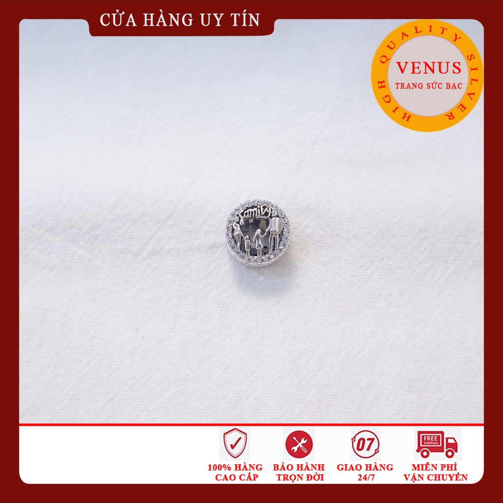 Cham bạc gia đình- Trang sức bạc Venus- Ảnh thật video thật