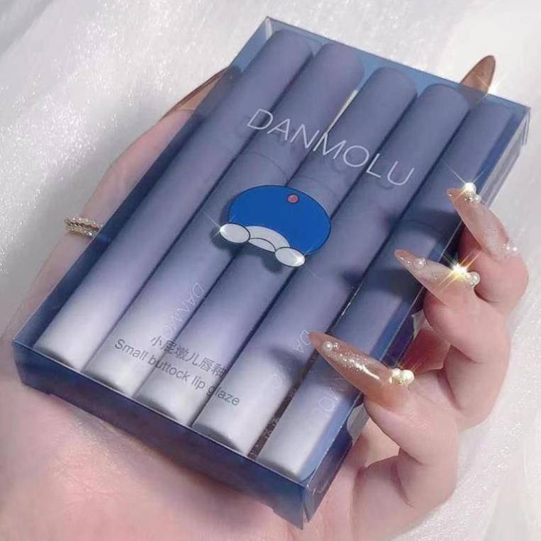 Set 5 cây Son Danmolu nội địa trung- Set 5 cây Son màu đỏ- Hot trend 2021