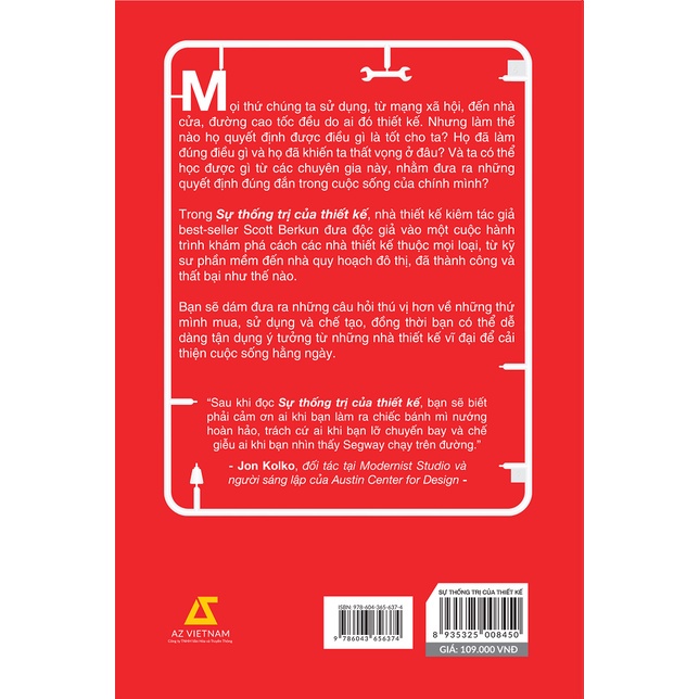 Sách - Sự Thống Trị Của Thiết Kế - AZVietNam