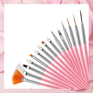 Bộ cọ 15 cây làm nail,cọ vẽ móng