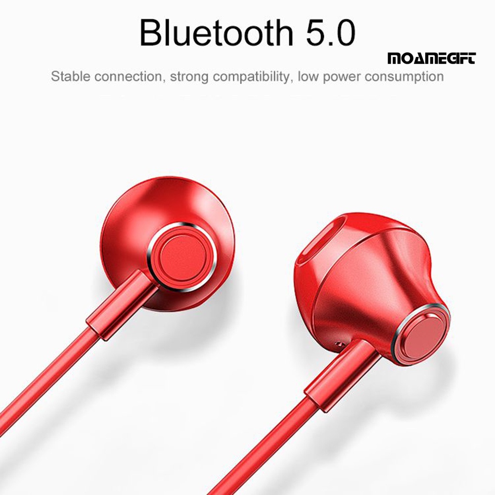 moamegift Y10 Wireless Bluetooth 5.0 Neckband Sports Earphone Stereo In-Ear Headphone