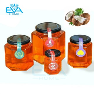 Hũ thủy tinh lục giác 100ml đựng thực phẩm