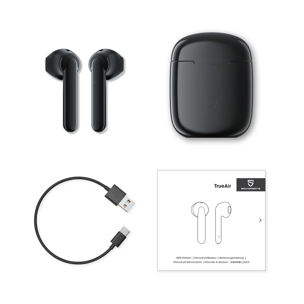 [Mã ELMS5 giảm 7% đơn 300K] Tai nghe True Wireless Earbuds Soundpeats TrueAir Smart Touch Bluetooth V5.0