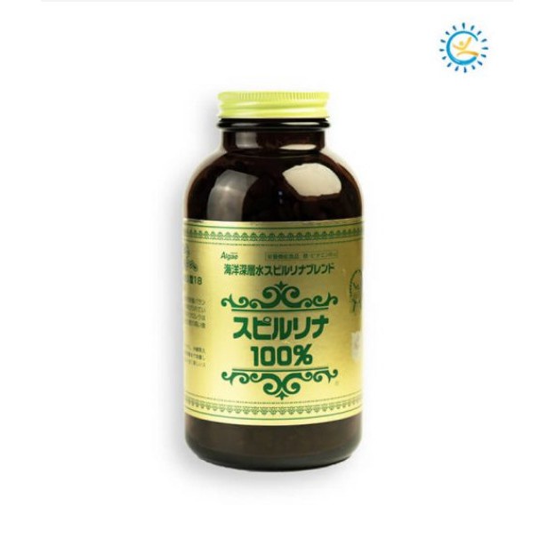 Tảo xoắn Spirulina Nhật Bản 2200 viên (date 2023) cửa sổ vàng