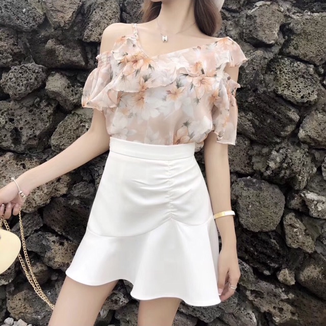 Váy đuôi cá, nhún ( Trắng, Vàng) | BigBuy360 - bigbuy360.vn