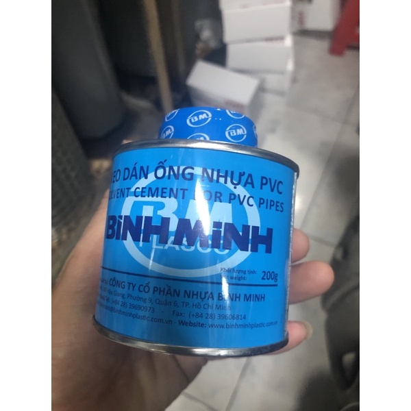 KEO DÁN ỐNG NHỰA PVC BÌNH MINH