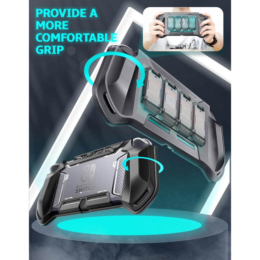 Ốp TPU SUPCASE bảo vệ tay cầm chơi game Nintendo Switch Lite 2019 tháo gỡ dễ dàng