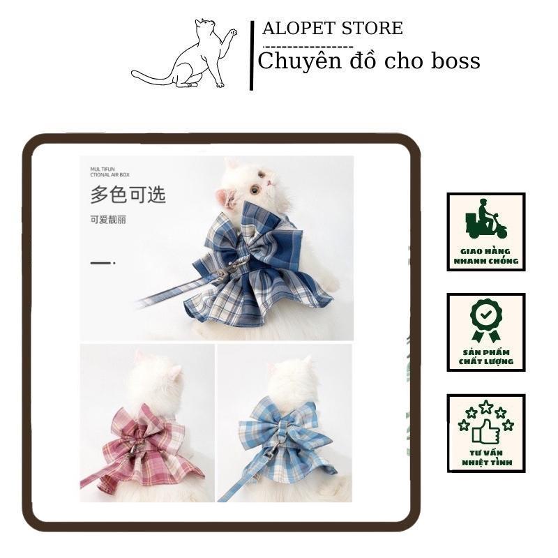 Quần áo cho chó mèo-mẫu váy kèm đai cho thú cưng-alopetstore