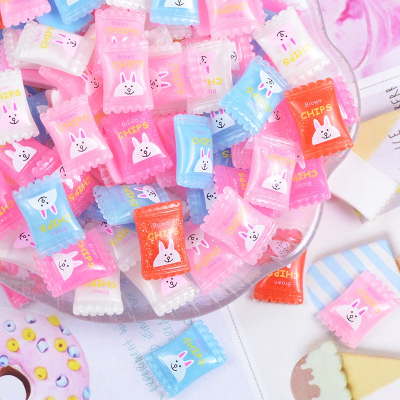 Charm kẹo chips gấu thỏ