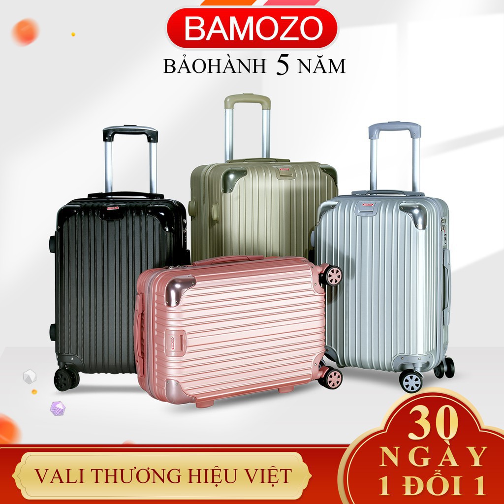 vali du lịch BAMOZO 8809 vali kéo nhựa size 20 inch size 24 inch bảo hành 5 năm 5