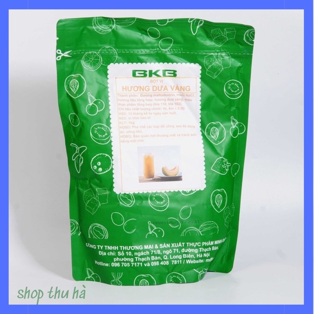 Bột Vị Pha Trà Sữa và Tạo Màu-Bột vị pha trà sữa BKB các vị 1kg/gói