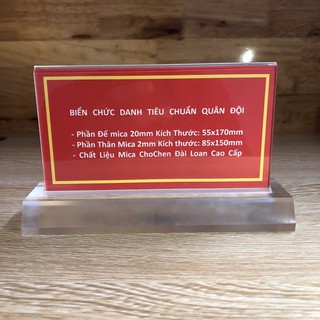 COMBO 10 Biển Chức Danh Tiêu Chuẩn Quân Đội