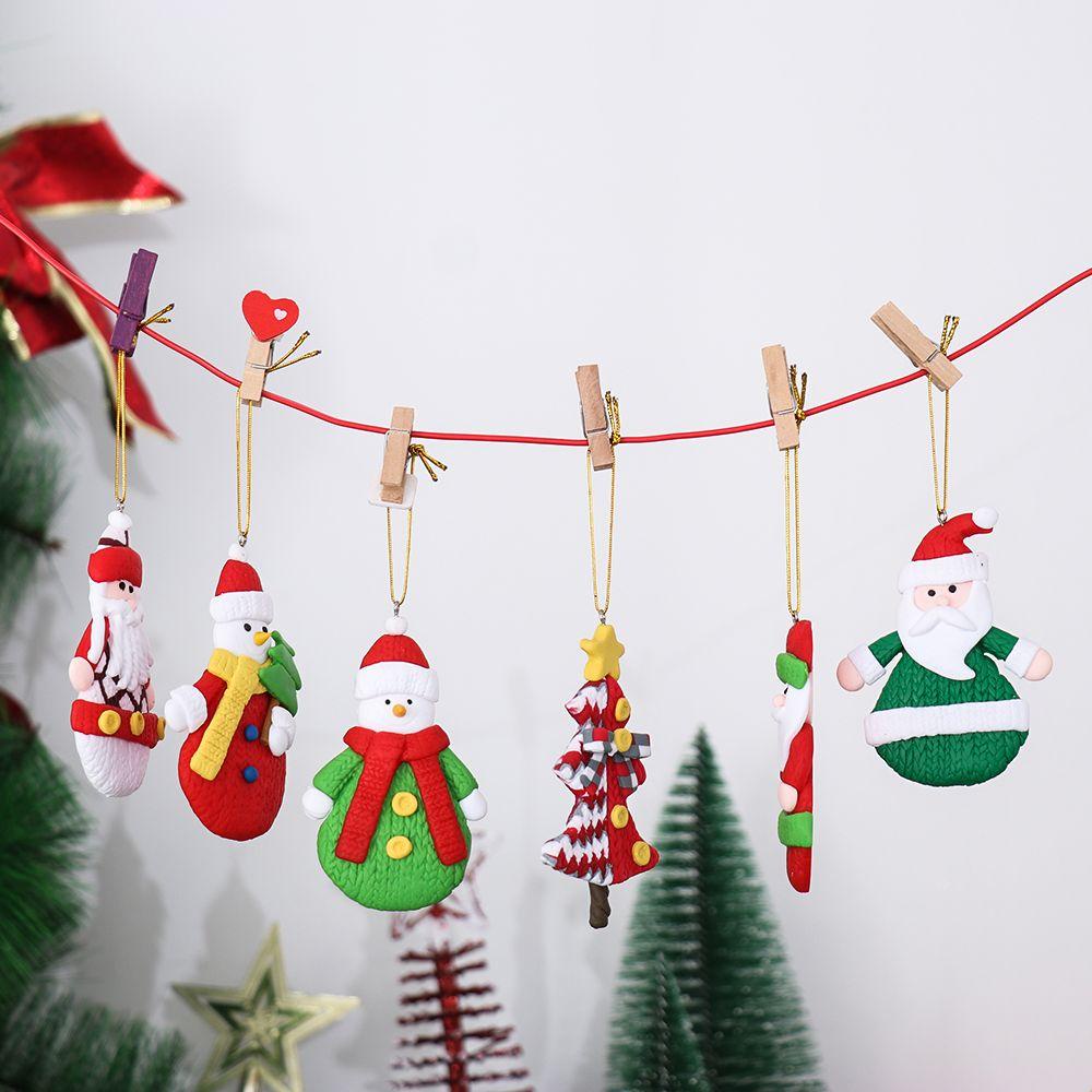 ZAIJIE24 Phụ Kiện Treo Trang Trí Cây Thông Giáng Sinh Năm Mới