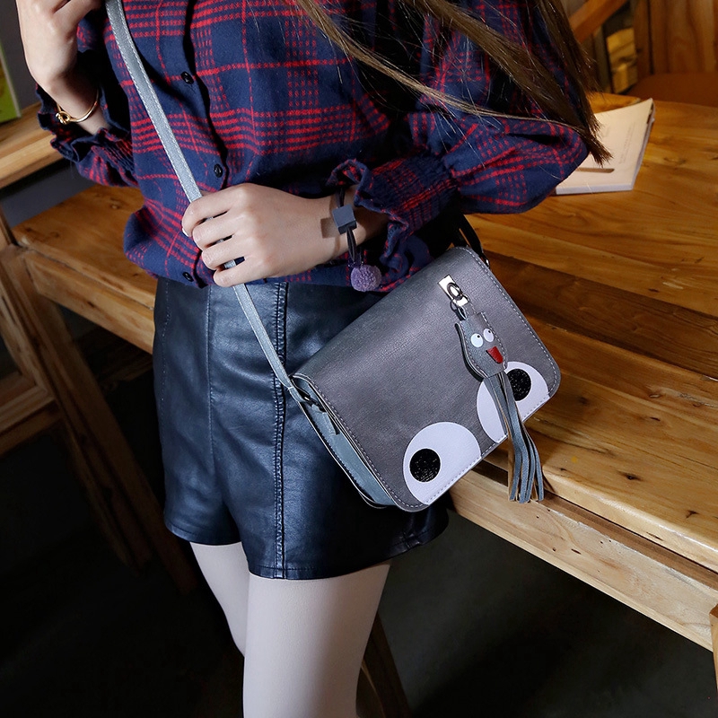 Túi da đeo chéo MOLAMGO phong cách Hàn Quốc thanh lịch dành cho nữ