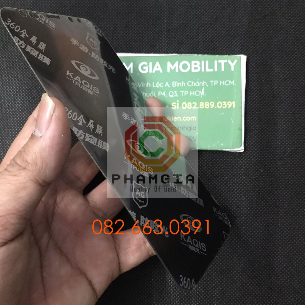 Dán màn hình PPF chống nhìn trộm samsung s8, s9, s8+, s9+ , s10, s10+ (plus), S10 5G, chuẩn đẹp, tự phục hồi vết thương