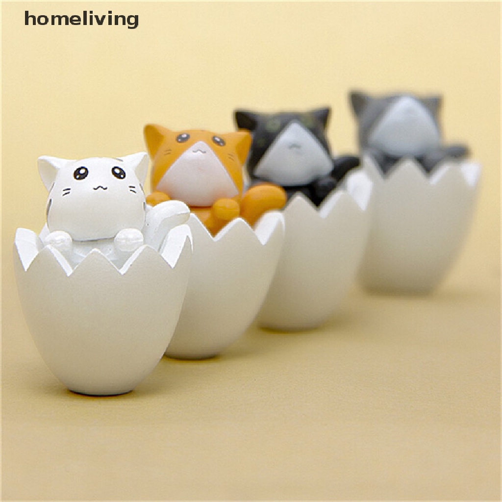 1 Mô Hình Mèo Bằng Nhựa Resin Dễ Thương Trang Trí Tiểu Cảnh