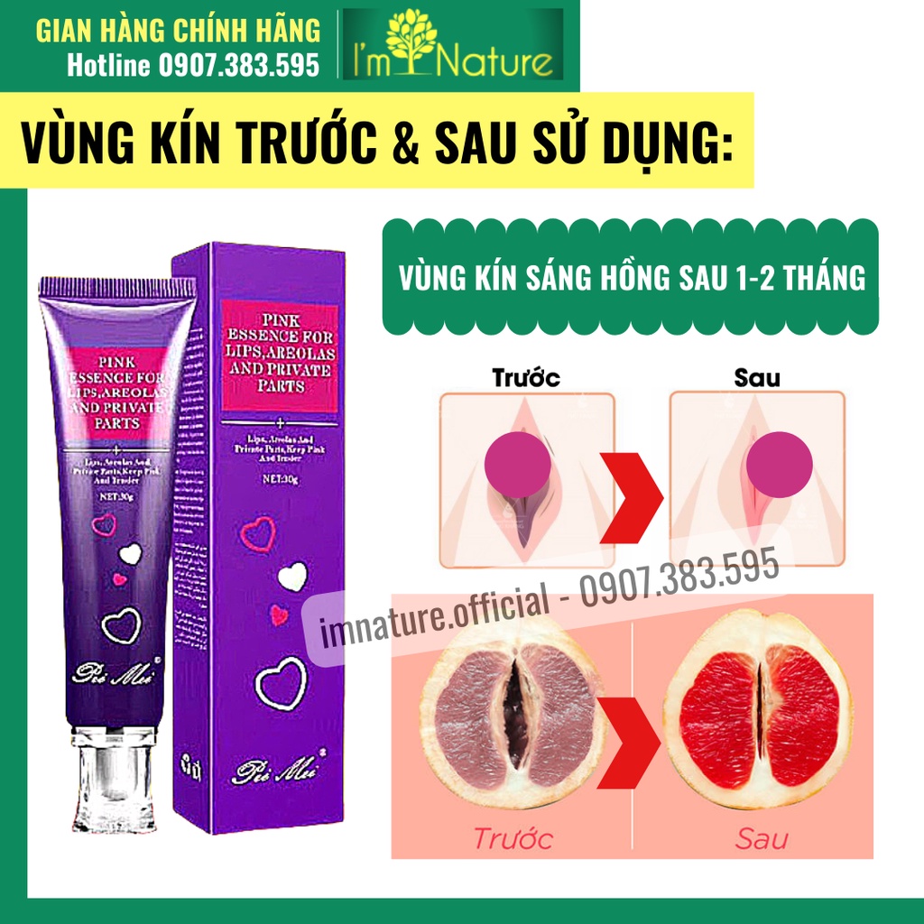 Kem Khử Thâm Dưỡng Hồng Môi - Nhũ Hoa - Vùng Kín Pei Mei 30g