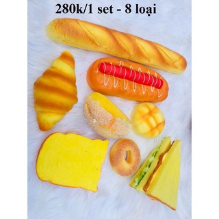 Sét bánh mỳ giả( đạo cụ chụp hình)- 8 cái