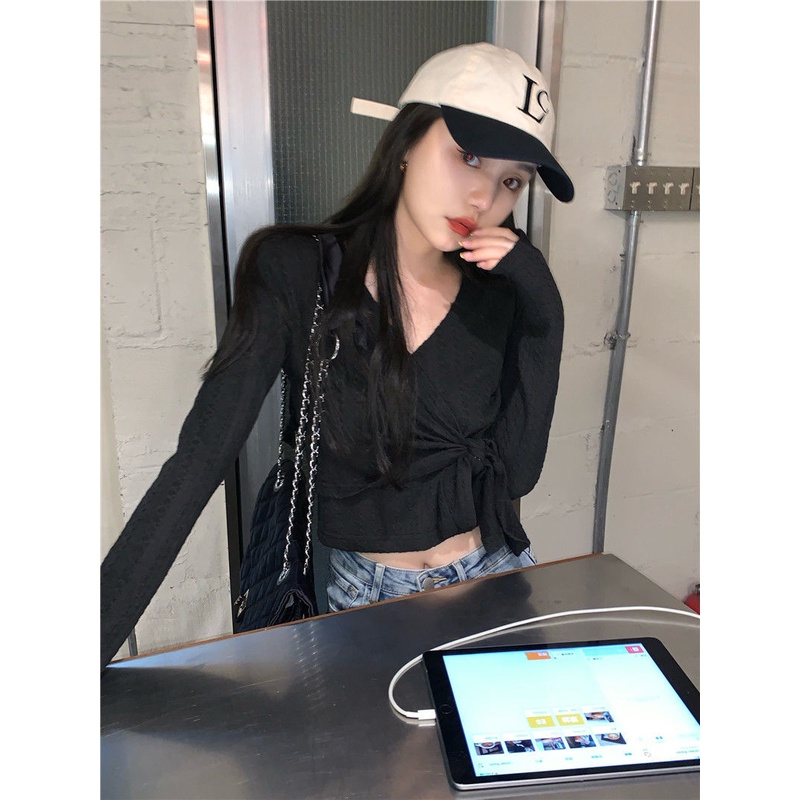 Áo Sơ Mi Tay Dài Ngắn Cổ Chữ V Thiết Kế Mới 2022 Cho Nữ