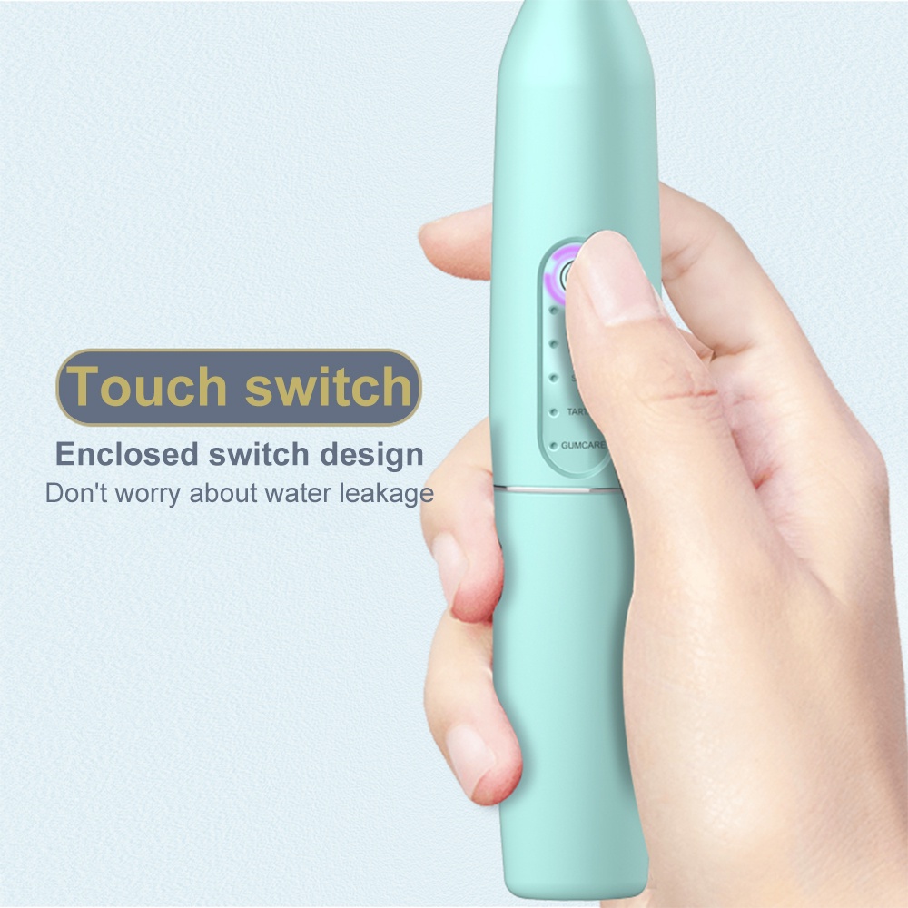 Máy cạo vôi răng 2 trong 1 Siêu âm Sonic Bàn chải đánh răng điện Bàn chải đánh răng Làm sạch răng Làm trắng răng Cao răng Loại bỏ Công cụ Chăm sóc răng miệng