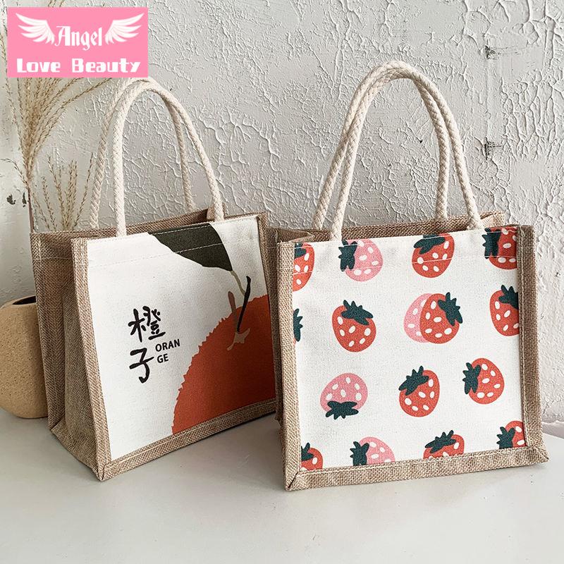 Angel~ [Hàng Có Sẵn] Túi Đựng Cơm Trưa Di Động Chống Thấm Nước In Hình Hoạt Hình Dễ Thương 2022 Cho Nữ