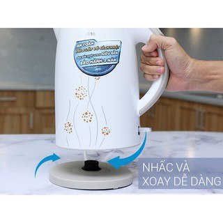 Bình siêu tốc Midea MK-17D 1.7L 2200W (Trắng)