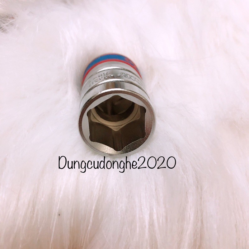 Đầu Khẩu, Tuýp Trắng Ngắn 1/2" Kingtony Đủ Size 8-27mm