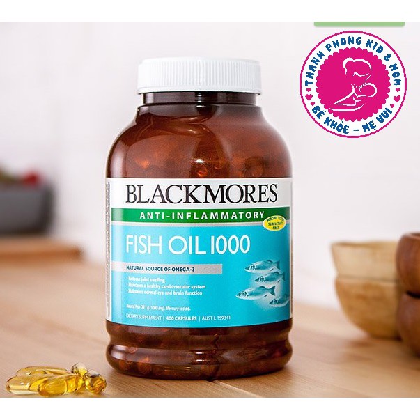 Dầu cá Fish Oil MINICAP 1000 Omega 3 Blackmores 400v ( DATE 9/22)