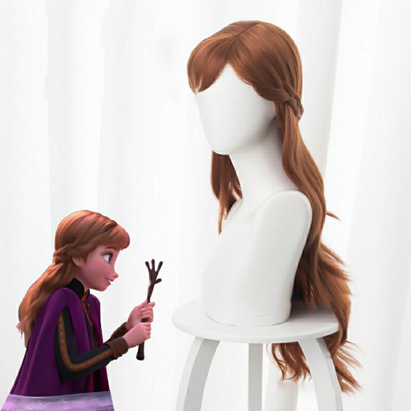 [sẵn] Wig/tóc giả teen/lolita/cosplay Anna màu nâu thả tóc - Frozen: Nữ hoàng băng giá [Miu Cosplay]