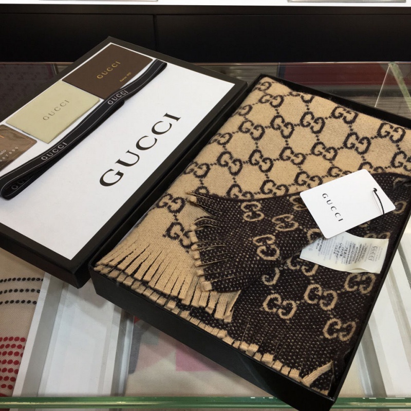 Khăn choàng cổ Gucci 100% cashmere phiên bản Hàn Quốc thời trang thu đông