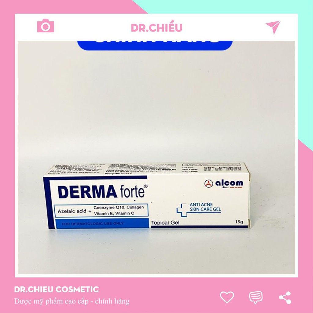 Derma Forte [CHÍNH HÃNG ]  Kem ngừa mụn Derma Forte 15g