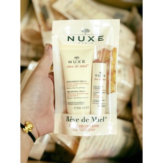 SET KEM DƯỠNG DA TAY + SON DƯỠNG NUXE.