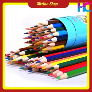 Bút chì màu gỗ - Ống tròn - 18 màu - hang_chuan
