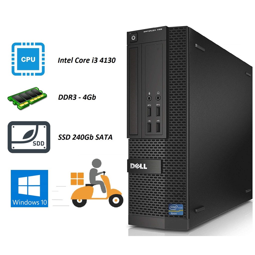 Máy tính bàn Dell Optiplex XE2 sff, tùy chọn cấu hình, BH 12T 1 đổi 1, Hàng nhập khẩu, không kèm màn hình.